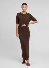 Button Detail Knit Co-Ord Set
