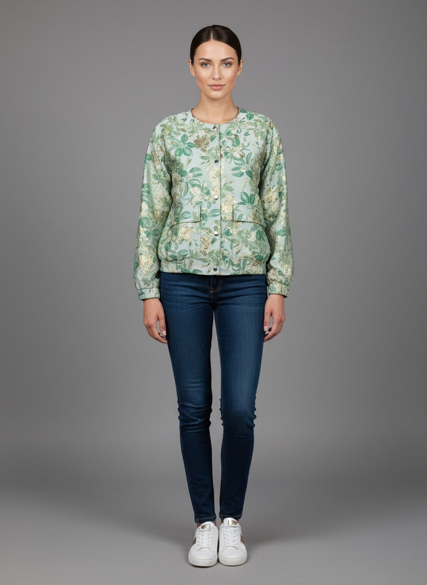 Floral Print Lightweight Jacket