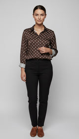 Polka Dot Chiffon Shirt