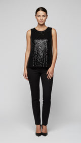 Sequin Sleeveless Party Top