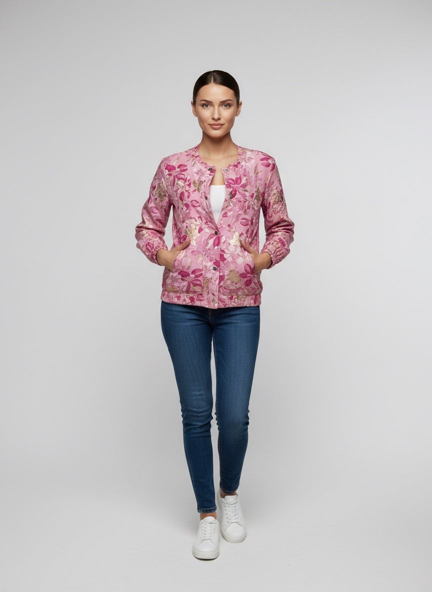 Floral Print Lightweight Jacket