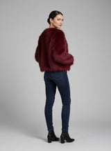 Faux Fur Button-Front Coat