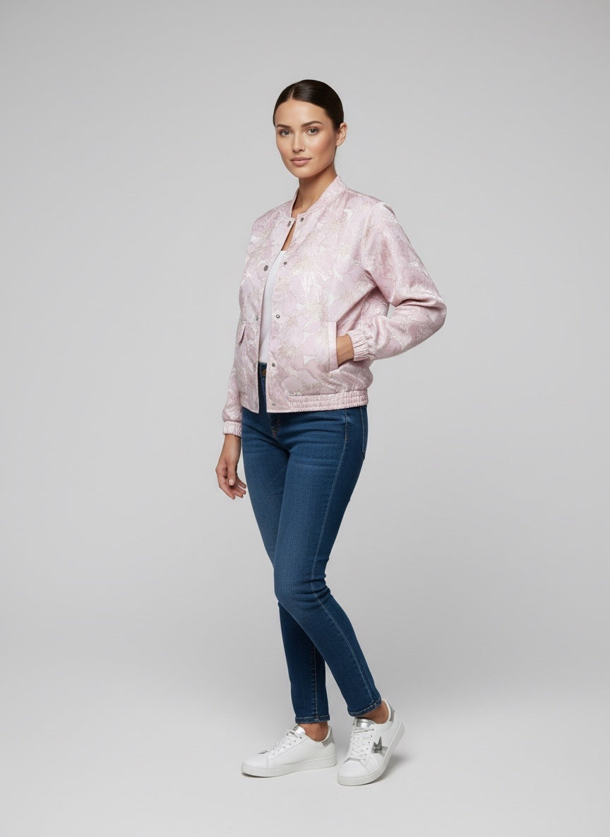 Floral Print Casual Jacket