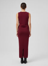 Sleeveless Button Detail Knit Co-Ord Set