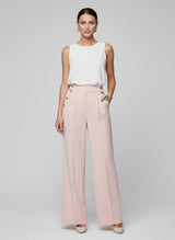 High-Waist Wide Leg Tailored Trousers