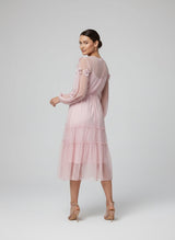 Floral Tiered Midi Dress