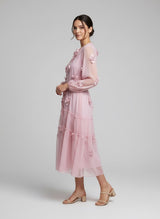 Floral Tiered Midi Dress