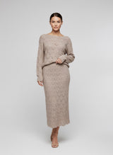 Scallop Hem Knit Co-Ord Set