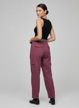 Belted Wide Leg Cargo Trousers