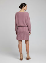 Cable Knit V-Neck Co-Ord Set