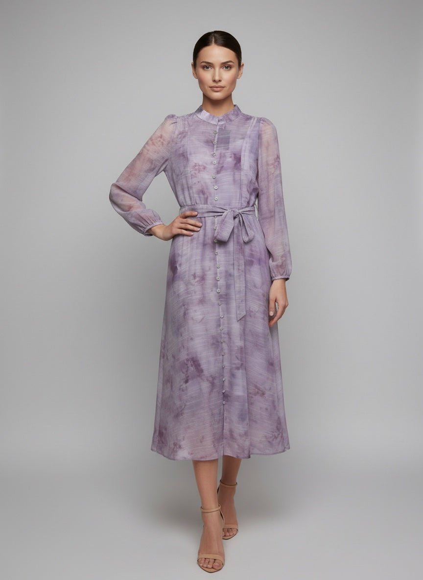 Floral Chiffon Maxi Dress