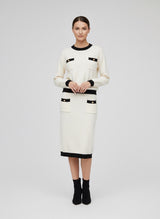 Contrast Trim Pocket Knit Co-Ord Set