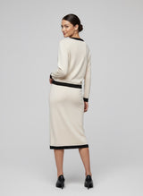 Contrast Trim Pocket Knit Co-Ord Set
