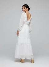 Floral Appliqué Maxi Dress