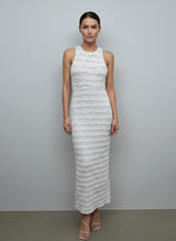 Textured Rib Knit Maxi Dress