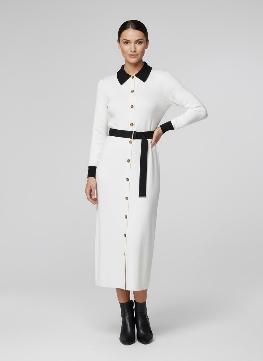 Elegant Midi Shirtdress