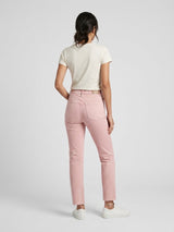 Embroidered Straight Leg Jeans - Pink (2)