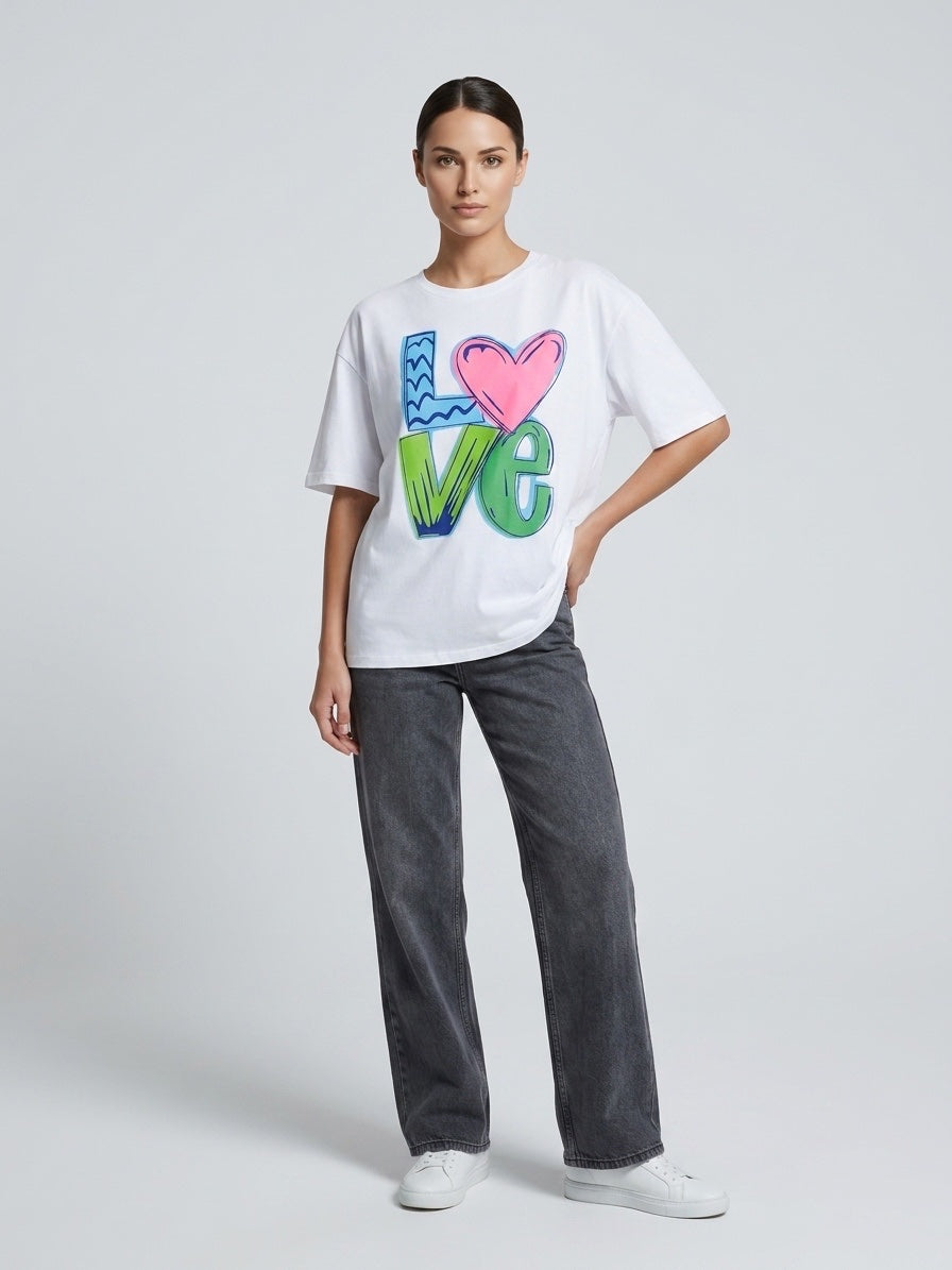 LOVE Graphic T-Shirt - White
