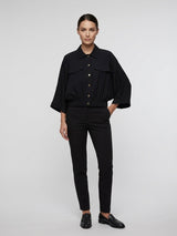 Relaxed Utility Jacket - Black