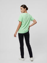 Abstract Face Print T-Shirt - Spring Green (2)
