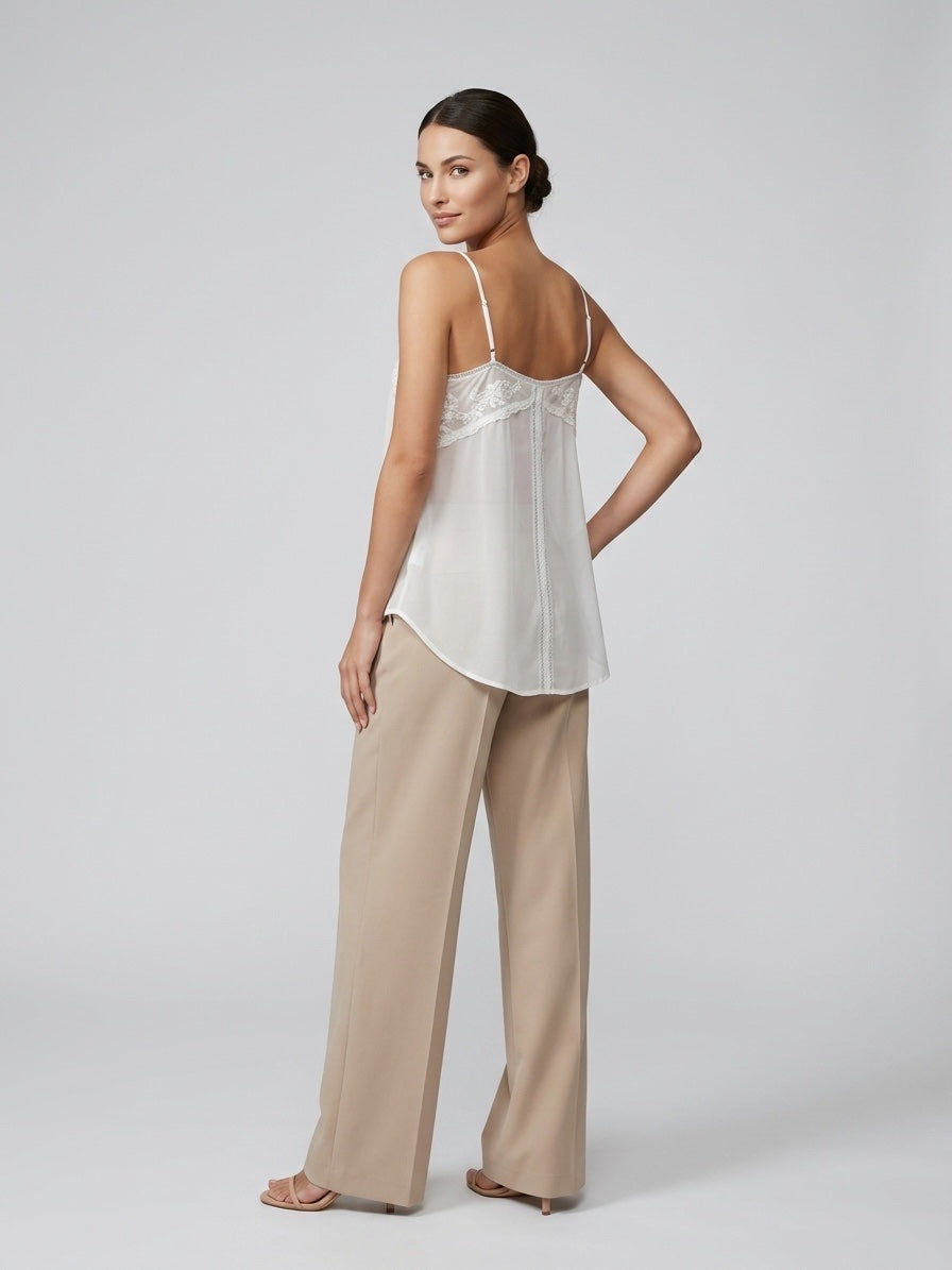Embellished Lace Camisole - White (2)