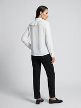 Pleated Ruffle Blouse - White (2)