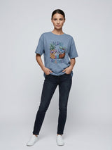 Aloha Beaches Graphic T-Shirt - Cornflower Blue