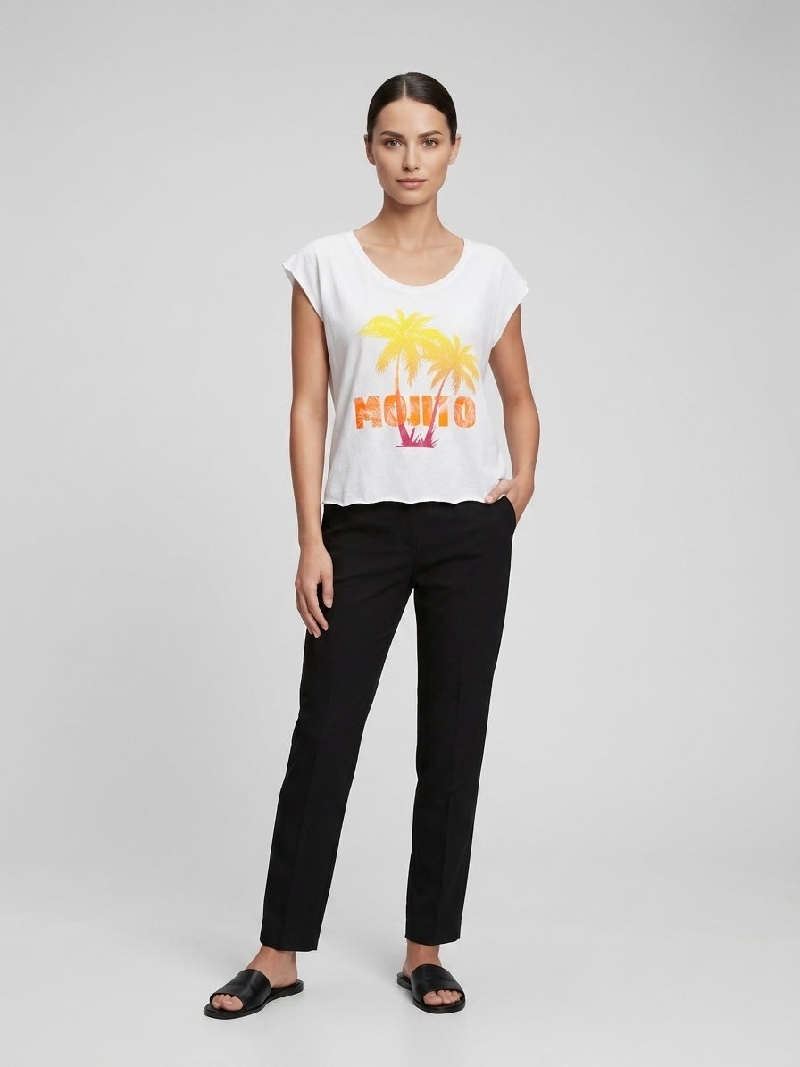 Tropical Graphic T-Shirt - White