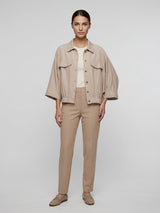 Relaxed Utility Jacket - Beige