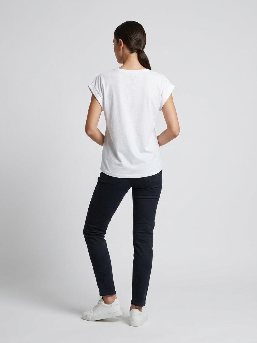 Graphic Print Cotton T-Shirt - White (2)