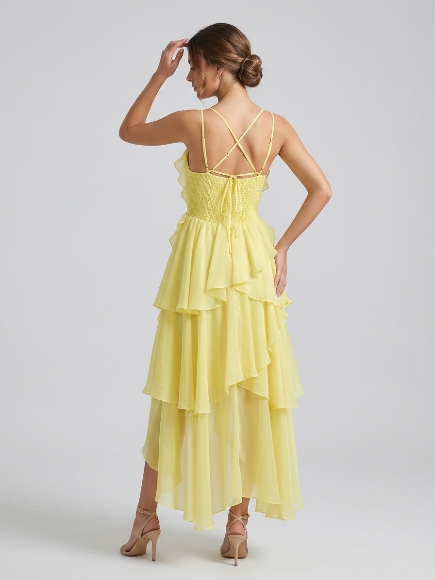 Tiered Ruffle Maxi Dress - Butter (2)
