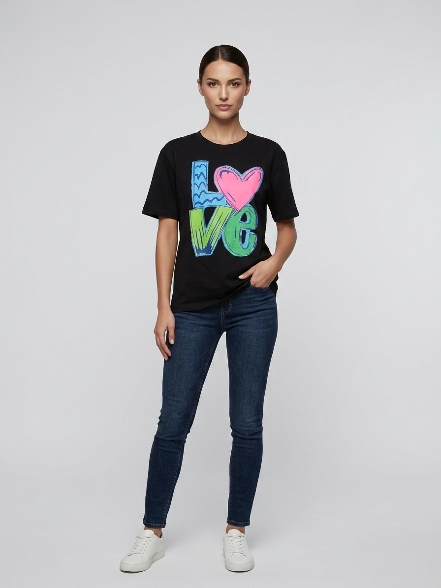 LOVE Graphic T-Shirt - Black