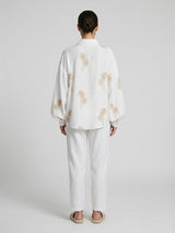 Embroidered Palm Tree Shirt - White (2)
