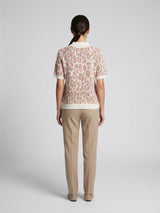 Playful Animal Print Polo Knit - Baby Pink (2)