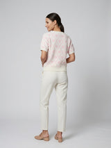 Argyle Heart Knit Sweater - Baby Pink (2)