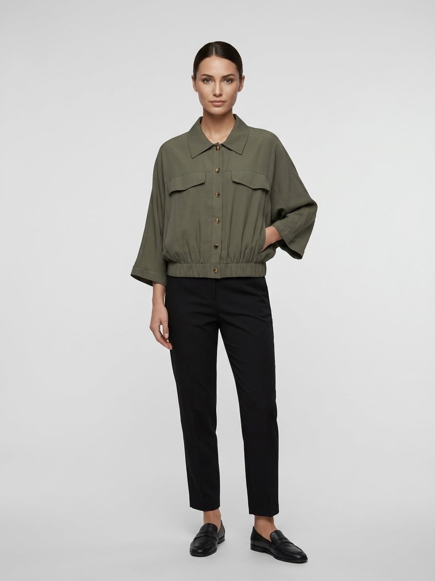 Relaxed Utility Jacket - Army